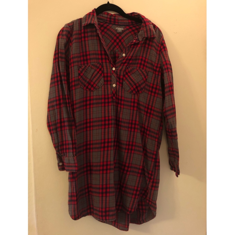 Aerie flannel long sleeve dress